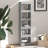 Book Cabinet Room Divider Display Book Rack Bookshelf Engineered Wood