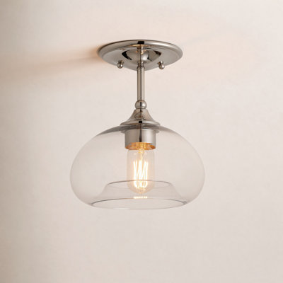 Lani 1-Light Ceiling Light in Polished Nickel