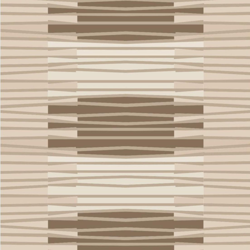 Rouleau de papier peint L 10 pi x l 25 po Zaire, Pêche / brun clair, Toile de ramie synthétique, Non-pasted