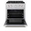 ZLINE 30 in. 4 Burner Gas Range in DuraSnow®-1591022495
