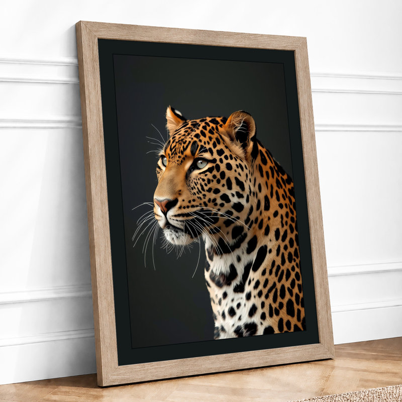 Leopard Study Modern - Print, A1 - 84.1 x 59.4 cm, Oak