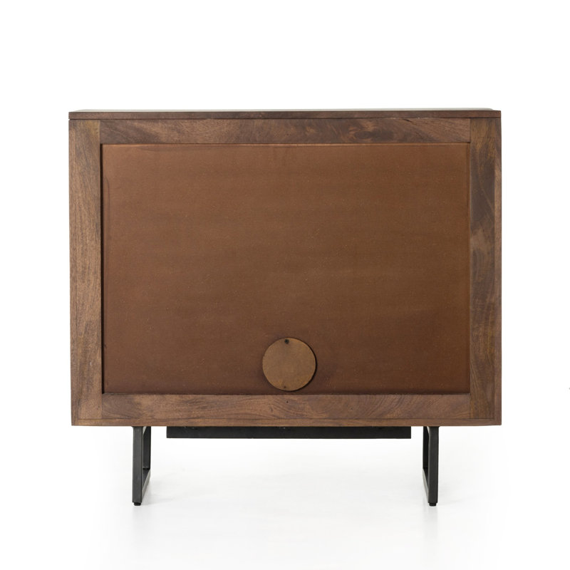 Carmel Solid Wood Accent Cabinet, Brown