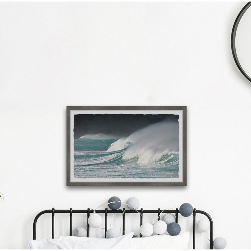 Surfer's Dream Wave - Single Picture Frame Print, 20cm H x 30cm W x 3.81cm D