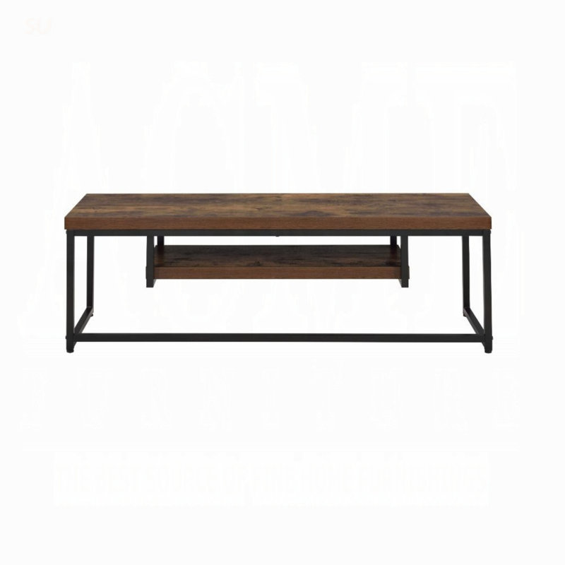 Sleek TV Stand With Open Media Compartment And Wooden Top, Perfect For 50 Inch Flat Screen Tvs And Modern Living Rooms., Oak
