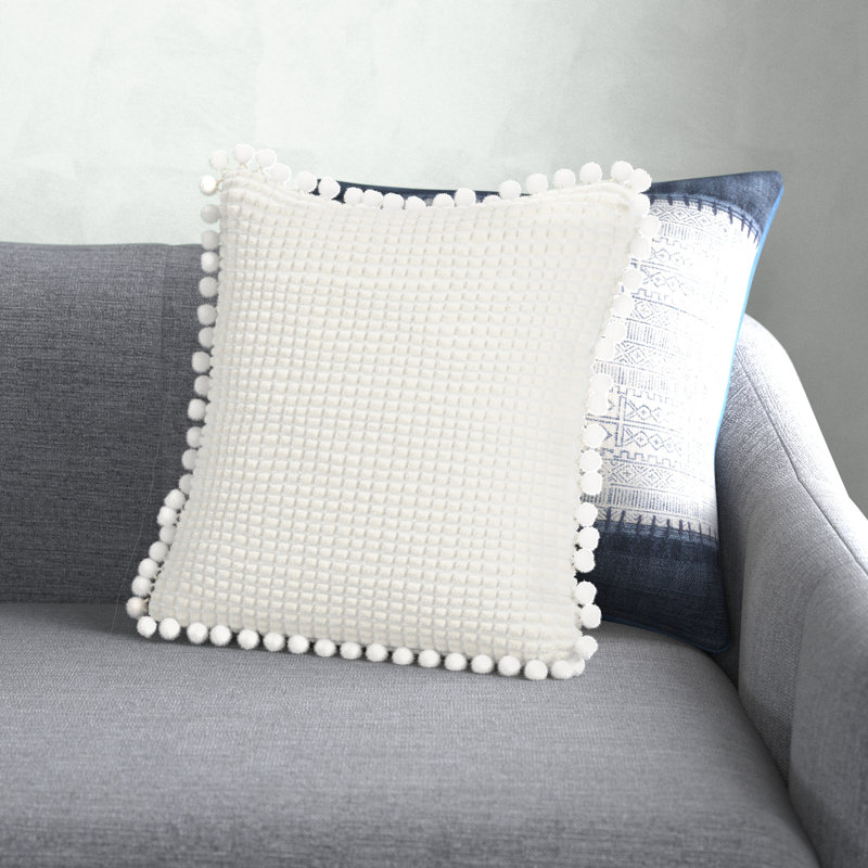 Housse de coussin Buda, Blanc, Housse de coussin et insert
