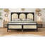 Lit plateforme en bois avec tête et pied de lit en rotin-1178490439-1178490297