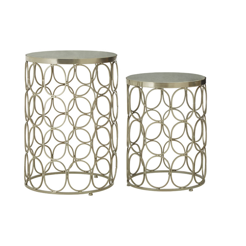 Karen Drum Side Table Set
