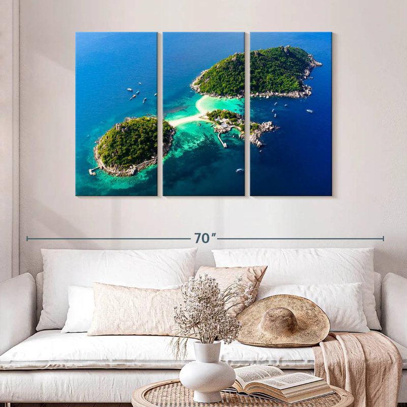 Scenic Koh Nang Yuan, 32" H x 50" W