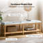 Banc de rangement en bois massif avec garniture cloutée Delfina-1088010638