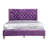 Charming Transitional Purple Full Bed