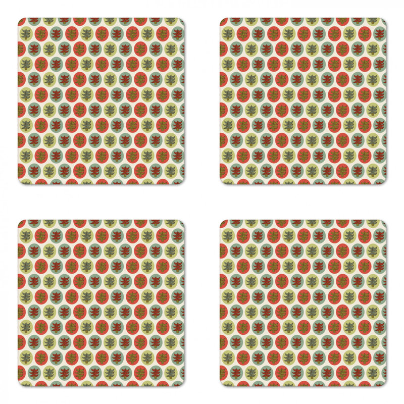 Square 4 Piece Coaster Set