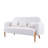 Jeanifer 59.1 Inches Wide Teddy Fleece Small Cute Upholstered Sofa-1942003684