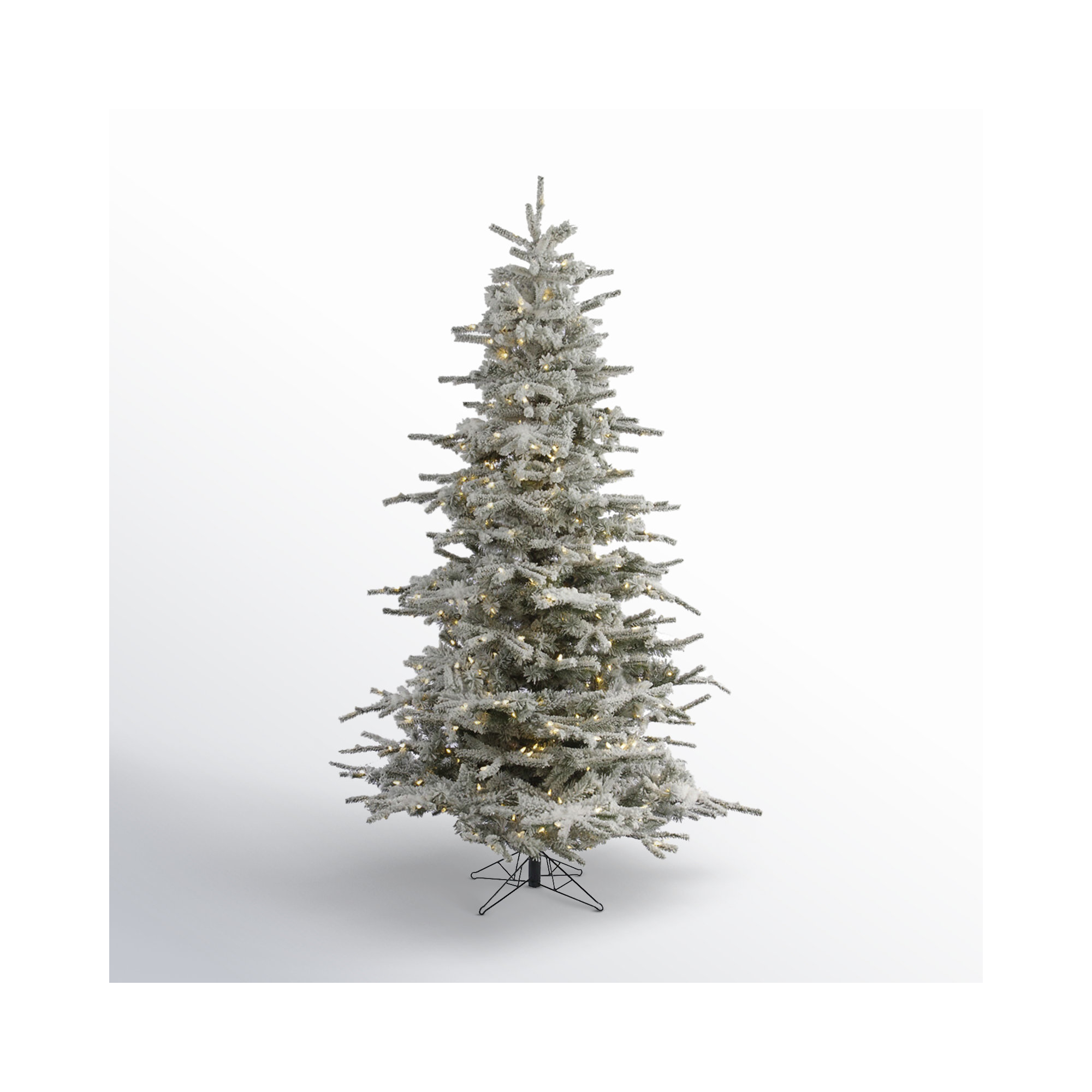 Hendricks Lighted Artificial Fir Christmas Tree, 7.5' H