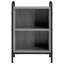 40 cm W Galvanised Steel Bedside Table-715373995