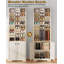 Armoire à chaussures 30 paires avec 24 casiers ouverts et armoire, étagère à chaussures verticale à 10 niveaux avec tablettes réglables pour le vestibule, chambre à coucher