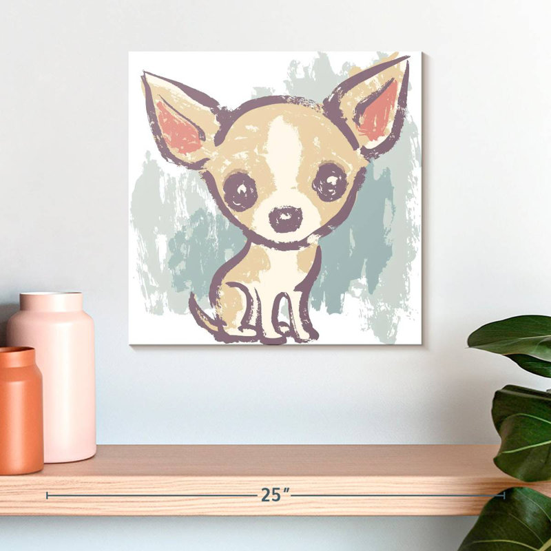 Crowhu assis chihuahua, H 16 po x l 16 po