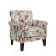 Chaise d'appoint avec motif de vigne bouclée, pieds en bois massif et rembourrage en mousse confortable pour une décoration intérieure élégante-139874719