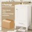 Meuble-lavabo moderne de 20 pouces avec lavabo en céramique, tiroir et porte à fermeture en douceur, organisateur de porte double couche, tiroir de séparation, patins réglables - conception de rangement peu encombrante-119909891-120189824