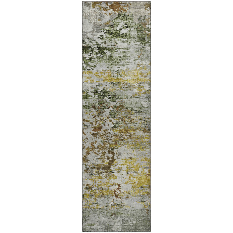 Premium Machine Washable Mayfield AMF1830 Modern Rug, Runner 2'3" x 7'6"