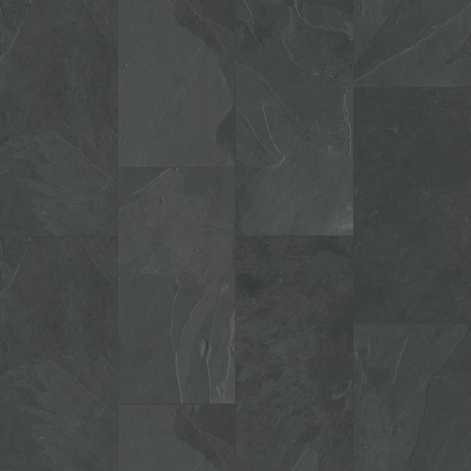 Camden 12" x 24" Gauged Slate Tile, Charcoal