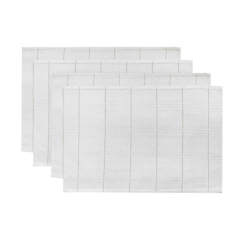 Izod Chadwick 4-Pack Placemat Set, White