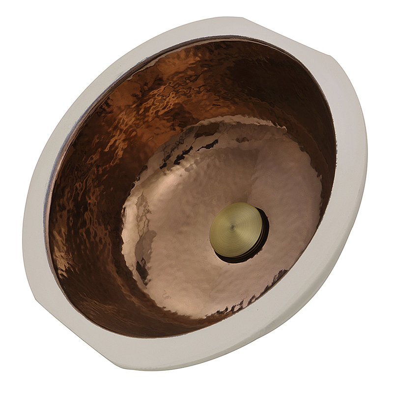 Nantucket Sinks Regatta 15.13'' Bronze Fireclay Circular Bathroom Sink
