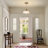 Junathean 1 - Light 10.23"Wide Gold Dome Pendant with Petal Glass Lampshade with Cord-112383669-122780815