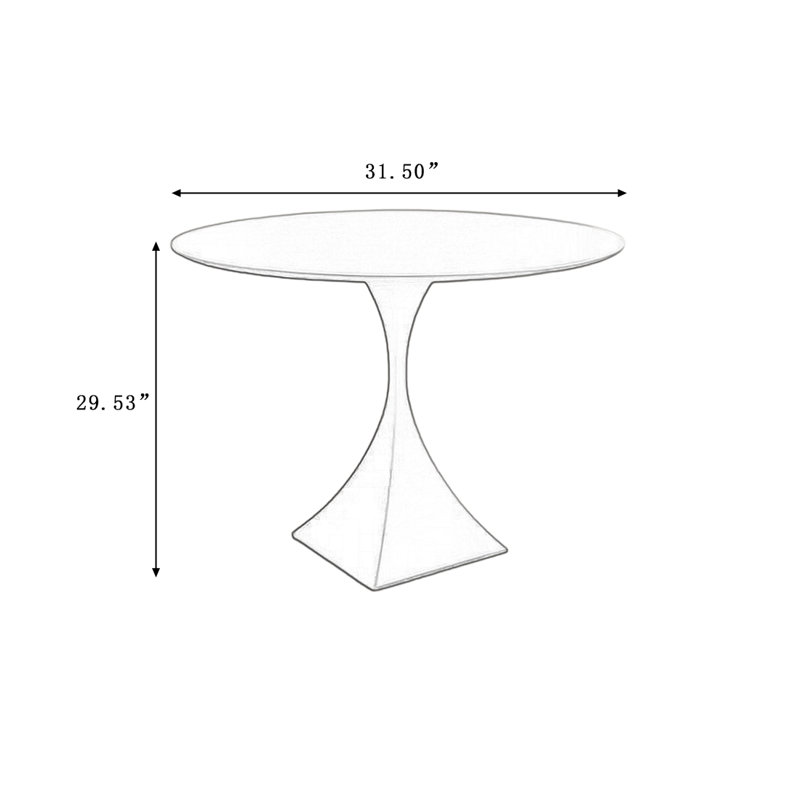 Table de salle à manger Modern, 31.5