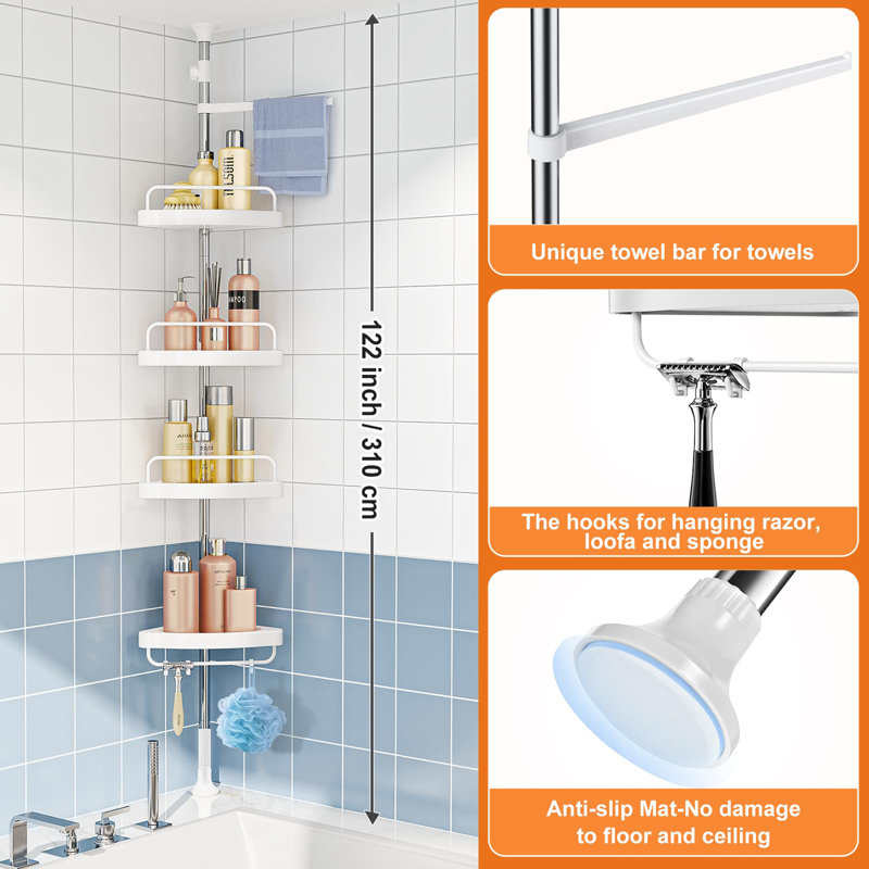 Serviteur de douche Reyla, Blanc