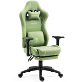 Dowinx Adjustable Reclining Ergonomic Swiveling PC & Racing Game Chair with Footrest