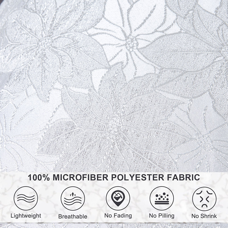 Floral Bedspread, W240 x L250cm, White