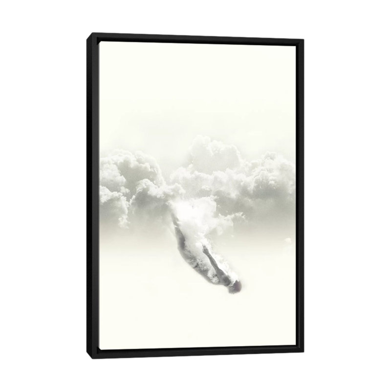 «Sky Diver», impression sur toile, H 26 po x l 18 po x P 1,5 po, Toile avec cadre noir, Pas de tapis