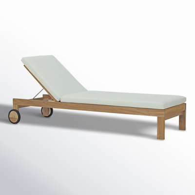 Upland Outdoor Patio Teak Chaise by Modway