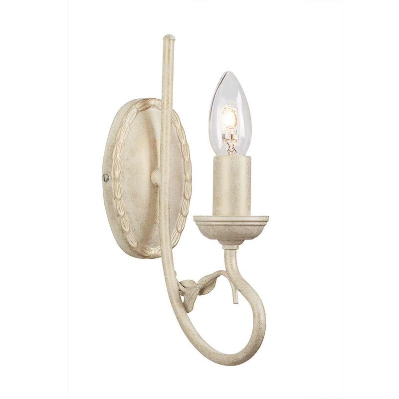 Ballyrashane Candle Wall Light, Ivory/Gold
