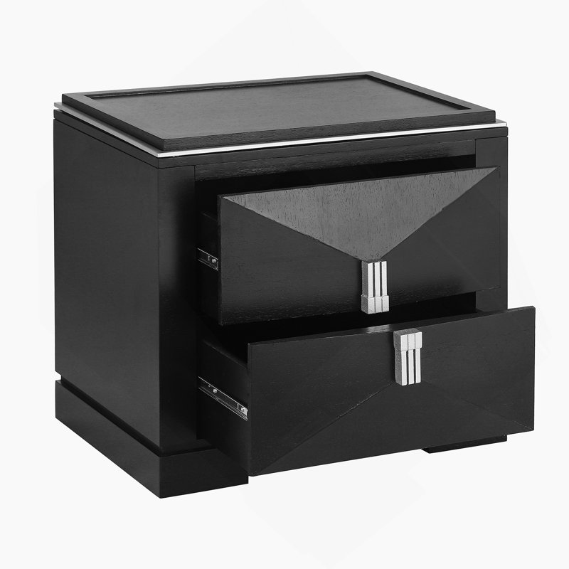 Table de chevet, table d'appoint à 2 tiroirs, table de bout avec rangement, petite table de chevet pour chambre à coucher, salon