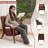 26" Wide Modern Upholstered Armchair Living Room Chair with Storage Pocket