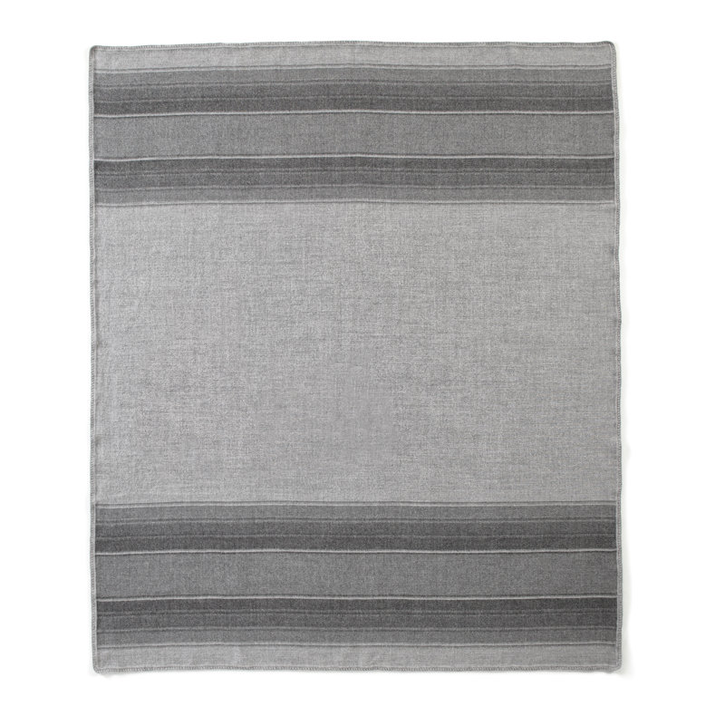 Jeté polaire Baby Alpaca, Gris foncé / Gris clair