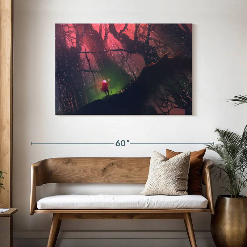 Kelan Wizard In Enchanted Forest, 30" H x 45" W