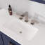Erma Meuble-lavabo double bleu avec comptoir en quartz Carrara et lavabos en porcelaine encastrés-1847664065