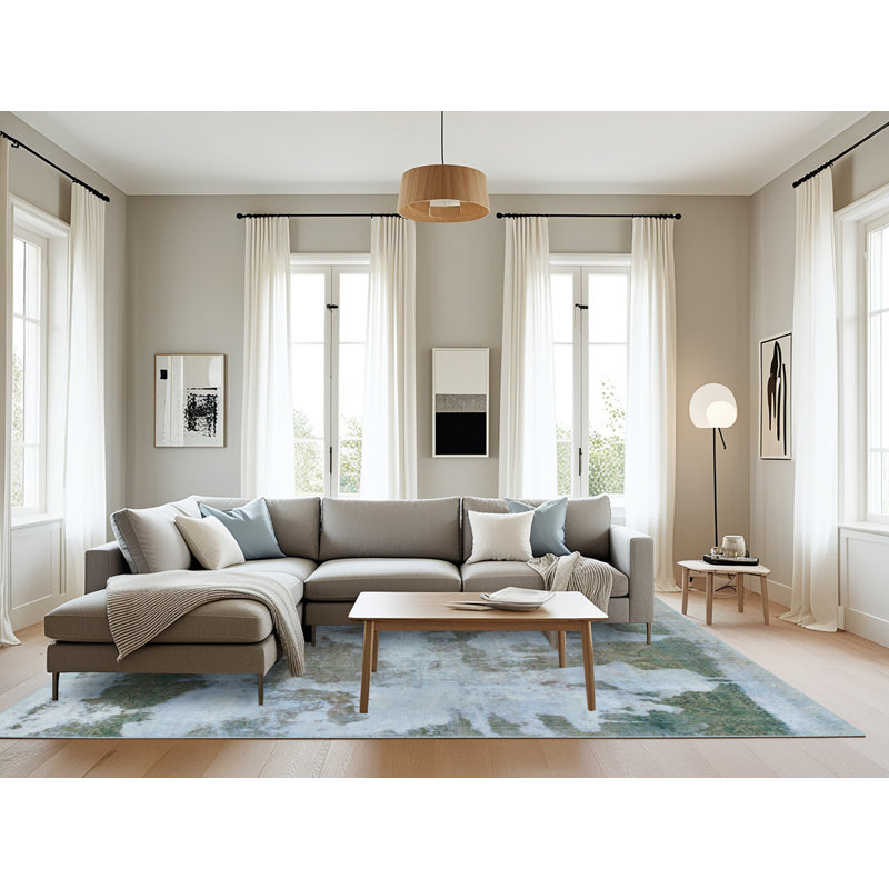 Tapis abstrait moderne 853, Rectangle 8 pi x 10 pi