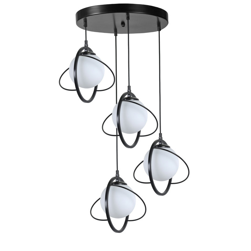 Chandle Chandelier, Black/White