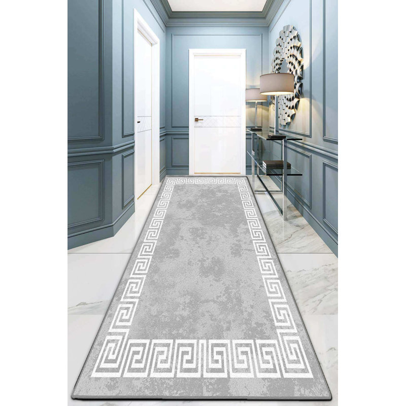 Premium Hall Carpet, 100% Polyester, 59 x 118 Inches | 10 mm Pile Height, Antibacterial, Non-Slip Base | Machine Washable, Easy Care | Ideal for Entryways & Living Spaces, Soft & Durable Design