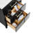 24'' Free-standing Single Bathroom Vanity with Carrara Marble Vanity Top-408175344