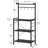 4-Tier Bakers Rack With Storage, Multifunctional Kitchen Shelf For Microwave Stand, Coffee Bar Station, And Small Space Organization With 8 S-Hooks