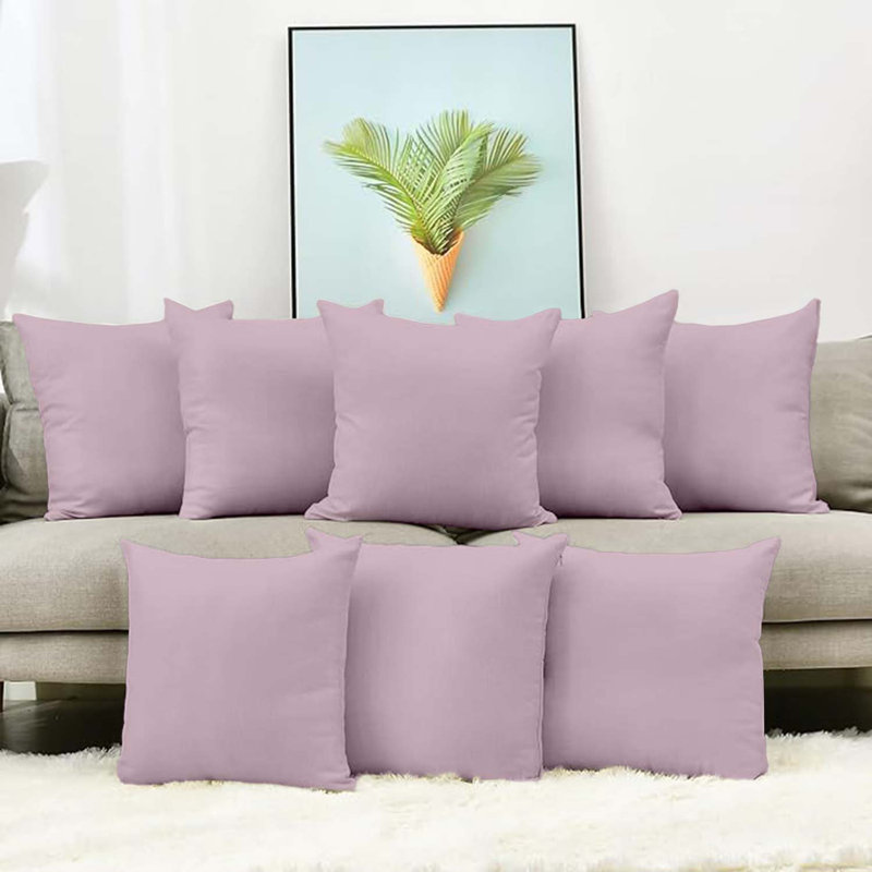 Aldino Square Throw Cushion Pad, Pink Rose