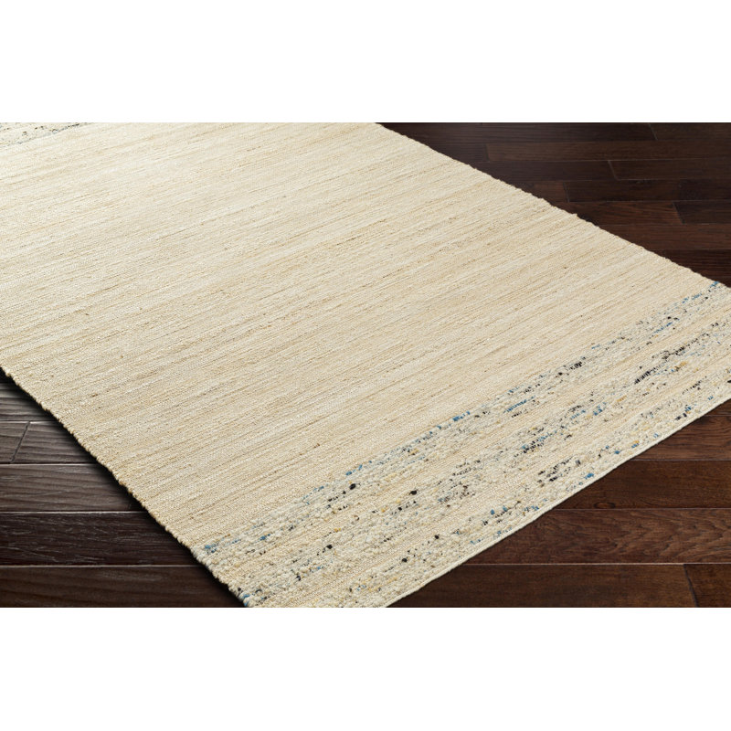 Striped Indoor Rug, Runner 2'6" x 8', Light Beige