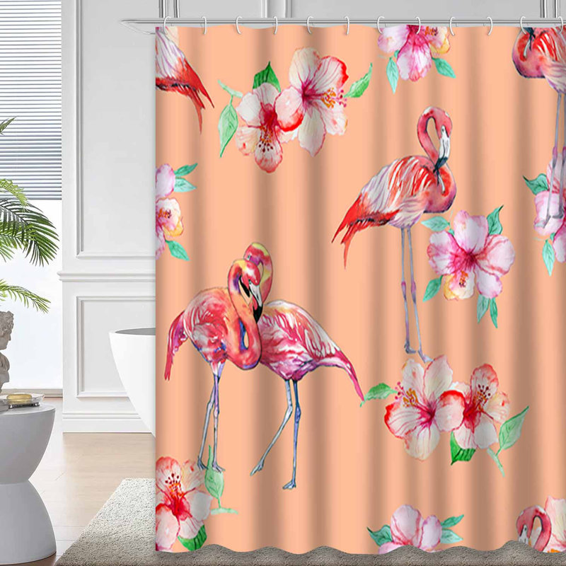 Rideau de douche abstrait avec 12 crochets, L 72 po x l 78 po