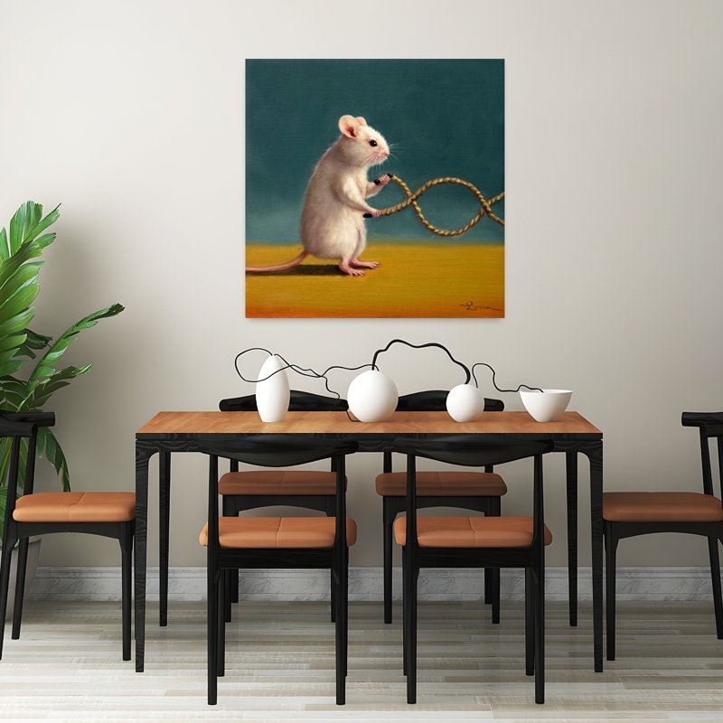 Gym Rat, art urbain contemporain, H 32 po x l 32 po