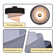 1 -Light E27 Ceiling Light - Modern Black Fabric Shade