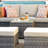 GRST Wicker 7 - Person Patio Conversation Set with Cushions-2024023328